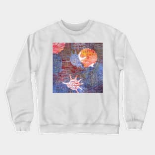 Blue Marine 1 Monoprint Original Colours Crewneck Sweatshirt